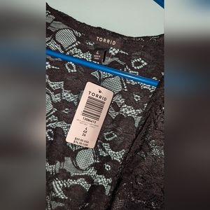 Torrid black lace kimono